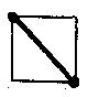 solid diagonal running northwest-southeast